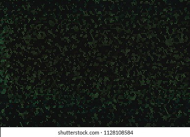 Dark background with glowing dots, circles. Abstract lights, universe, galaxy. Space pattern. Vector illustration 