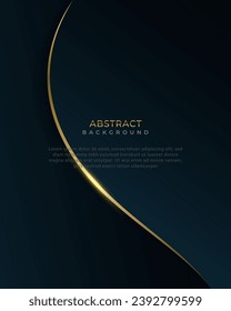 Dark background with gold lines and light