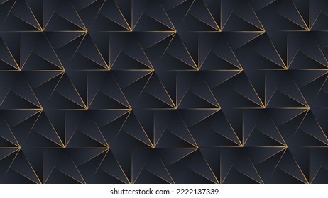 Dark background with golden abstract shapes