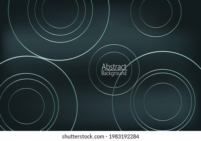 fondo oscuro con círculos dorados. fondo moderno. ilustración vectorial. Pasos 10