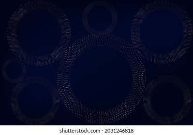 dark background with golden circles. modern background. vector illustration. eps 10
