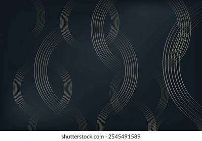 dark background with golden circles. modern background. vector illustration. eps 10