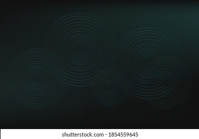 dark background with green circles. modern background. vector illustration. eps 10