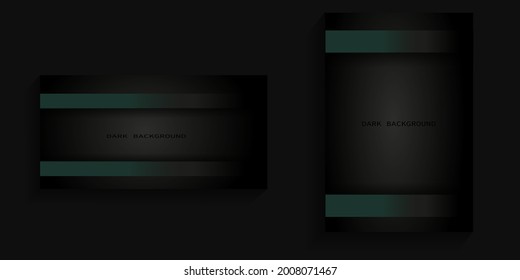 dark background with green lines above and below and text in the middle for covers, banners, posters, billboards