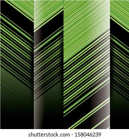 Dark background with green stripes 