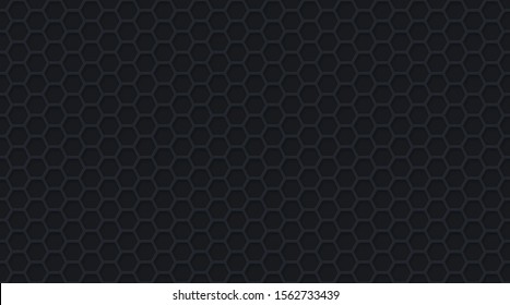 dark background with hexagonal net, vector illustration
