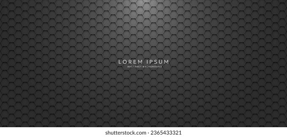 Fondo oscuro con hexágonos. fondo abstracto moderno
