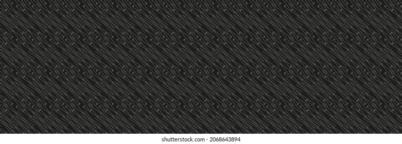 Imagen de fondo oscuro con ornamento geométrico abstracto sobre un fondo negro. Diseño vintage, retro. Fondo perfecto para papel pintado, texturas. Ilustración vectorial.