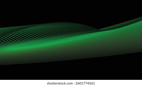 Dark background with light green stripes lines for backdrop