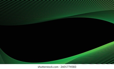Dark background with light green stripes lines for backdrop