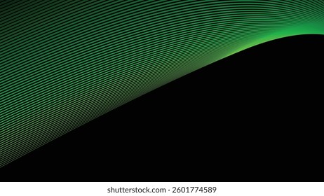 Dark background with light green stripes lines for backdrop