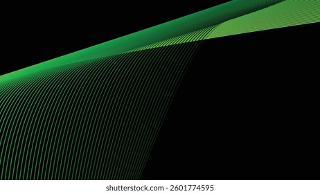 Dark background with light green stripes lines for backdrop