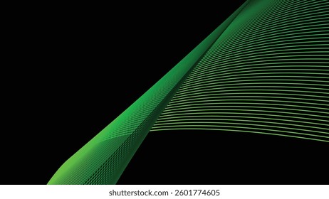 Dark background with light green stripes lines for backdrop
