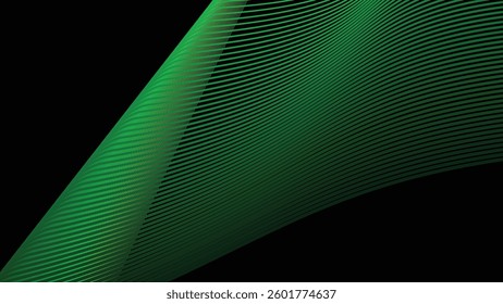 Dark background with light green stripes lines for backdrop