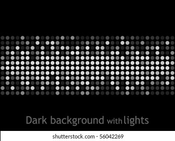 Dark background with lights