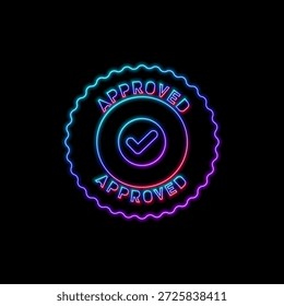 Mit dunklem Hintergrund und neonhellem Symbol. Illustratives 3D-Rendering.