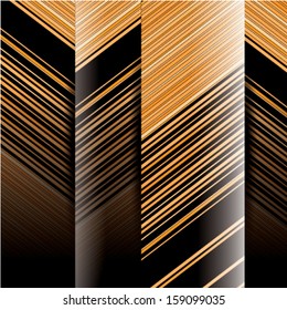Dark background with orange stripes
