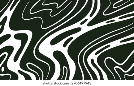 Un fondo oscuro se superpone con Formas blancas, fluidas y orgánicas. Las formas se asemejan a líneas y curvas, creando un patrón dinámico y abstracto.