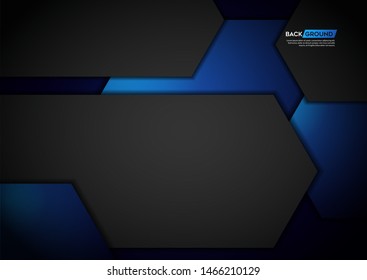 Dark background overlap layer with blue light