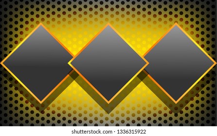 Dark background with overlap textured. Line and light golden light combination