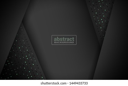 Dark background with overlay layers - abstract style and modern design with few glitters
