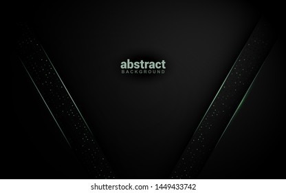 Dark background with overlay layers - abstract style and modern design with few glitters