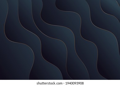Dark background in papercut style