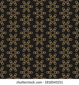 Dark background pattern. Background image in retro style. Seamless geometric pattern, wallpaper texture. Vector image