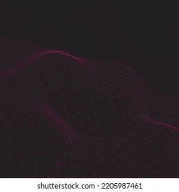 Fondo oscuro y figura rosa