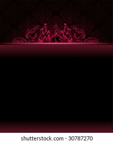 Dark background with pink, vector