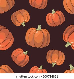 dark background with pumpkins