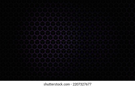 Dark background with purple hexagon pattern