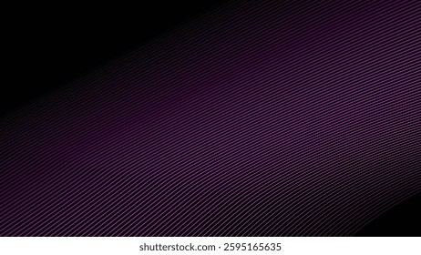 Dark background with purple stripes line abstract for backdrop