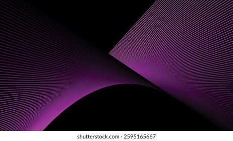 Dark background with purple stripes line abstract for backdrop