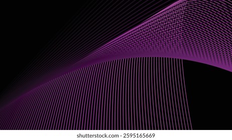 Dark background with purple stripes line abstract for backdrop
