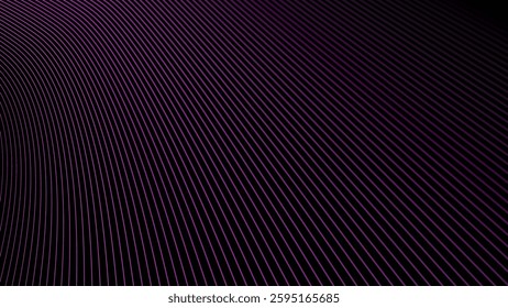 Dark background with purple stripes line abstract for backdrop