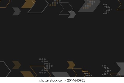 fondo oscuro, vector de ilustración abstracta al azar minimalista para logotipo, tarjeta, banner, web e impresión.