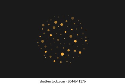 dark background, random minimalist abstract illustration vector for logo, card, banner, web and printing.