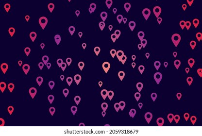 dark background, random minimalist abstract illustration vector for logo, card, banner, web and printing.