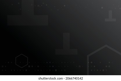 dark background, random minimalist abstract illustration vector for logo, card, banner, web and printing.