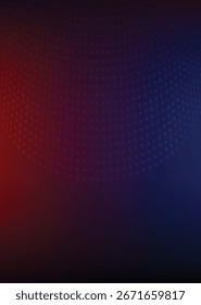 Fundo escuro com luzes azuis vermelhas brilhantes