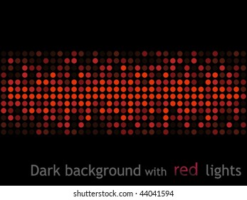 Dark background with red lights