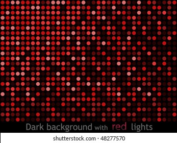 Dark background with red lights