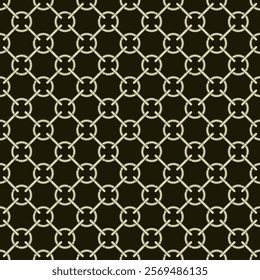 dark background with a repeating seamless pattern of chain links arranged in a grid. . The overall effect is a geometric and abstract pattern.