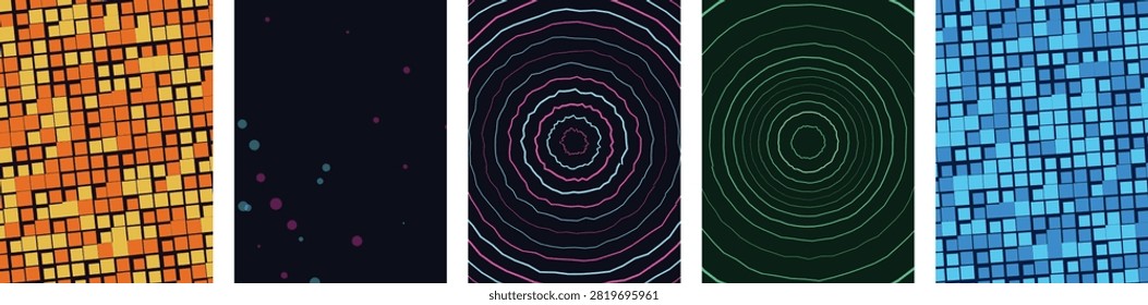 Dark background with scattered small, subtle orange yellow dots. Abstract minimalist pattern, starfield effect for digital art, design.