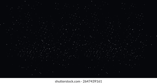 Un fondo oscuro con Pequeños puntos blancos dispersos que se asemejan a las estrellas en el cielo nocturno.	
