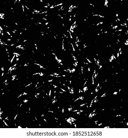 Dark background with sharp shards. Textile design. Black mottled tile pattern.