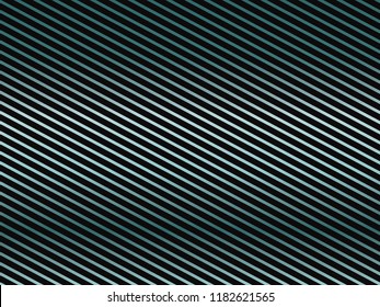 Dark background with slanted stripes. Gradient, neon green-blue lines. Abstract geometric background for covers, web banners, advertising Vector illustration