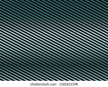 Dark background with slanted stripes. Gradient, neon green-blue lines. Abstract geometric background for covers, web banners, advertising Vector illustration