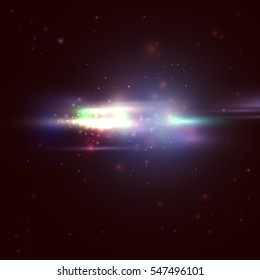 Dark background with spots of light, space vector